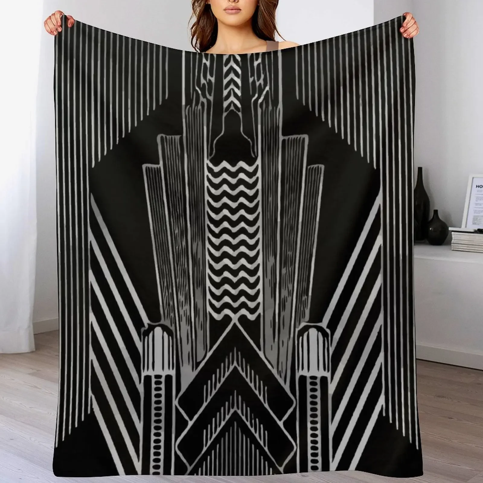Art Deco Throw Blanket Soft Warm Blanket Gift for Men Women Adults