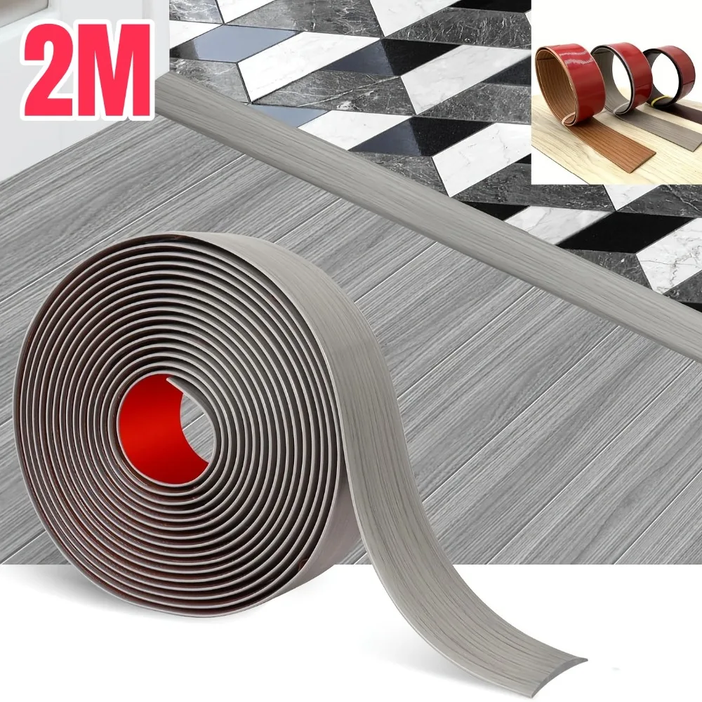 

2M Self-adhesive Floor Edge Protection Floor Transition Strips Threshold Strips Decorative Carpet Flooring Crimps Sealing Strips