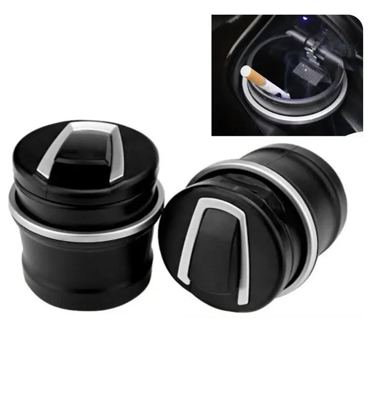Universal Car Colorful Ashtray Portable LED Light Ashtray Cigarette Holder Car Styling Mini Cup Holder Car Accessories - Image 4