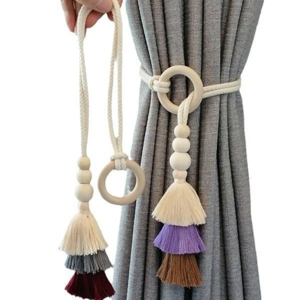 Simple Tassel Curtain Tiebacks Elegant Decorative Curtain Holdback Curtain Strap Curtain Accessories
