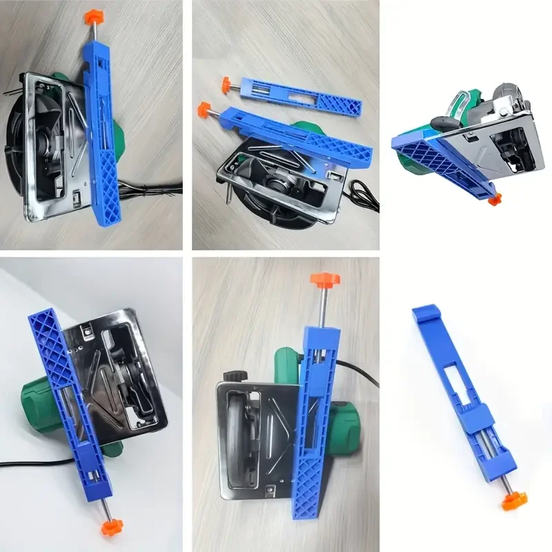 1/2 قطعة آلة قطع قابلة للتعديل قاعدة دليل منشار دائري طحن تحديد المواقع المشابك آلة القطع حافة دليل أدوات النجارة