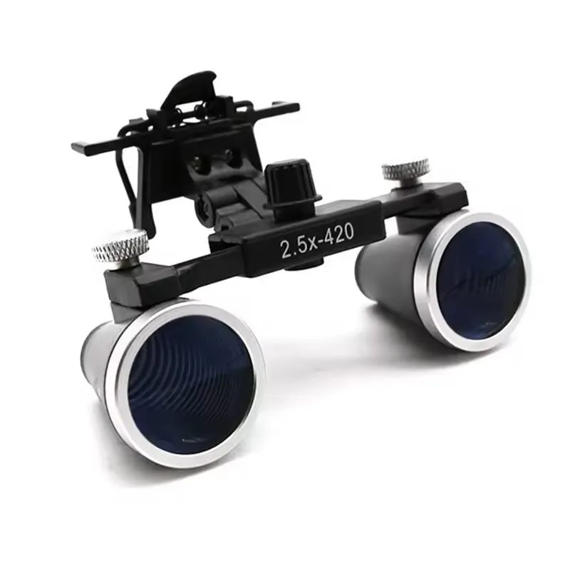 Binocular Magnifier Loupes 2.5X 3.5X Binoculars Magnifying Glasses with Glasses Clip Optical Lens ProfessionalLupa