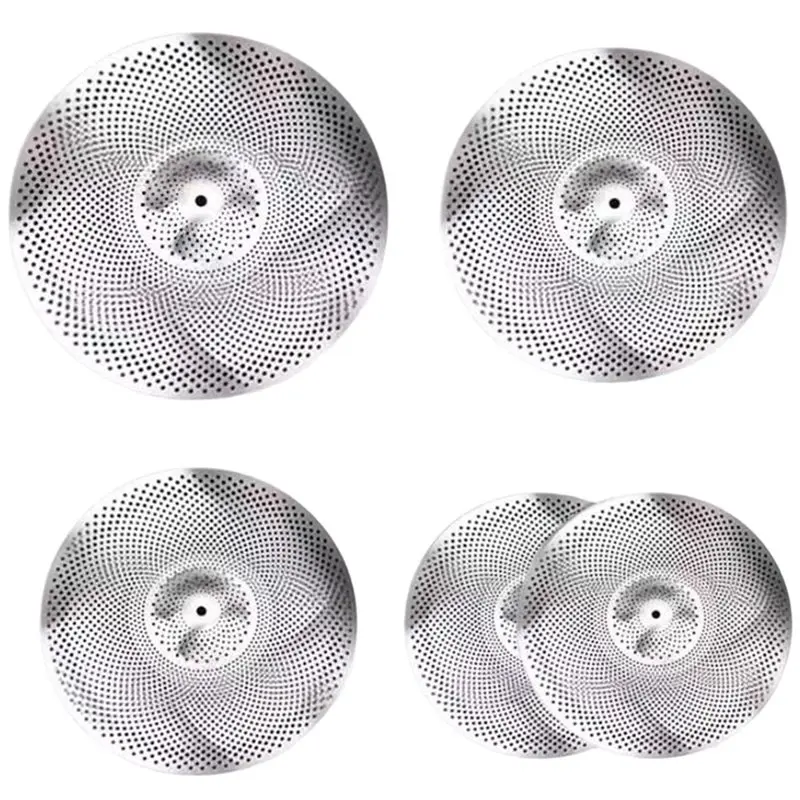 

【СПЕЦИАЛЬНОЕ ПРЕДЛОЖЕНИЕ】Набор тихих тарелок для репетиций (14" Hi-Hat + 16" Crash + 18" Rash + 20" Ride) из 5 предметов для зала для репетиций
