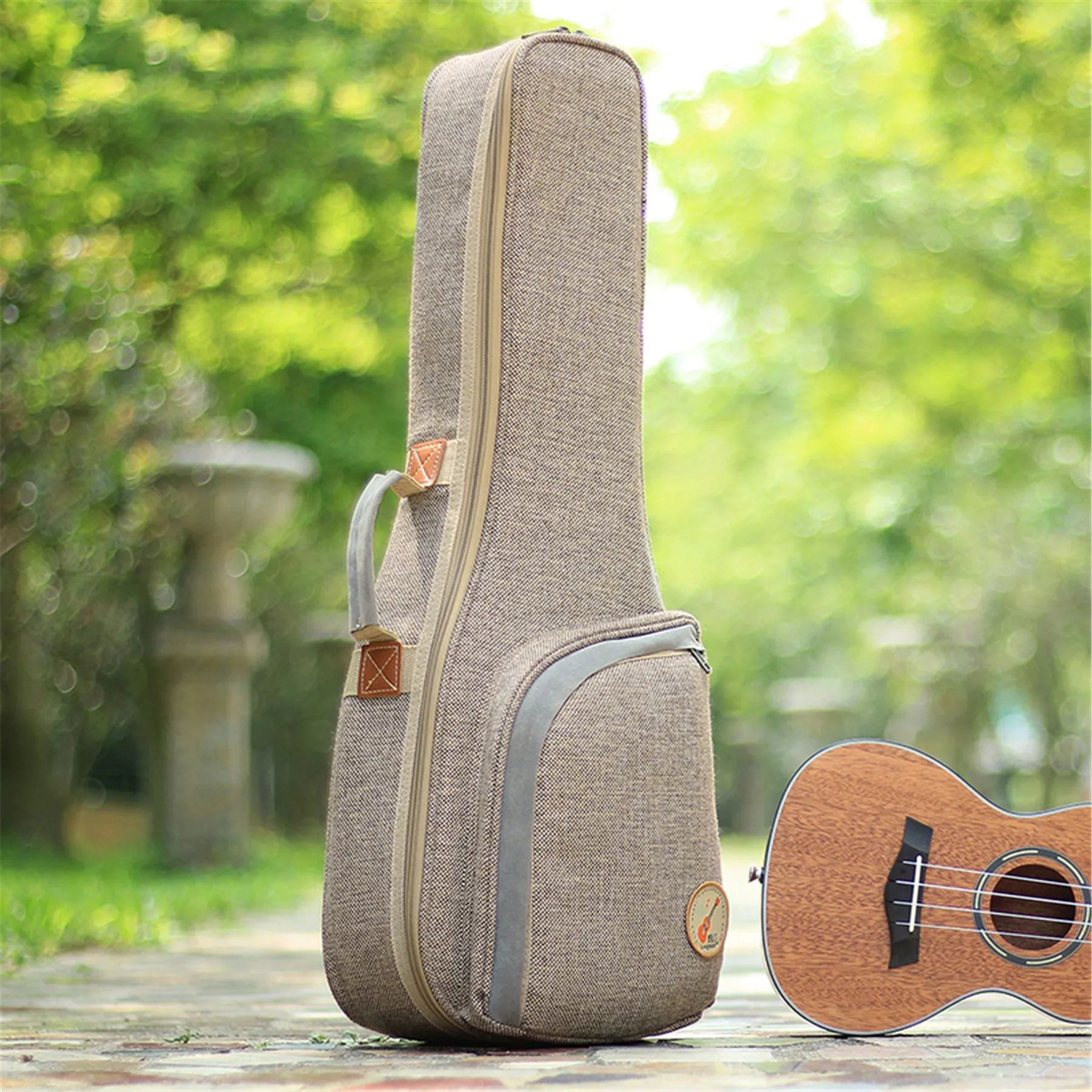 

Ukulele Bag Case Thicken 20 MM Soprano Concert Tenor Backpack Handbag 21 23 24 26 Inch Ukelele Guitar Accessories Parts Gig