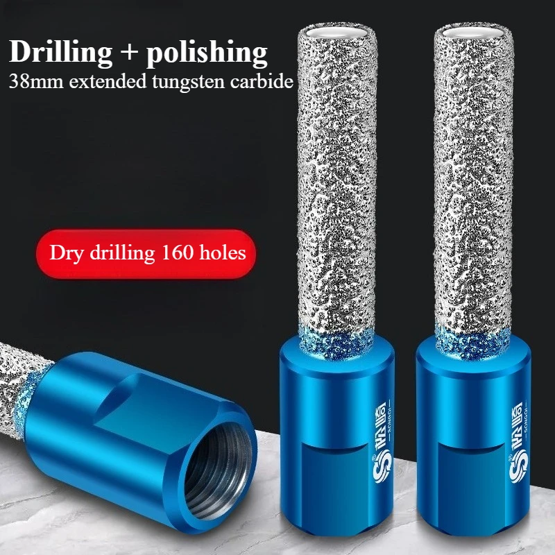 Special drill for tile punching of angle grinder Marble stone glass drilling and grinding integrated dry hole opener
