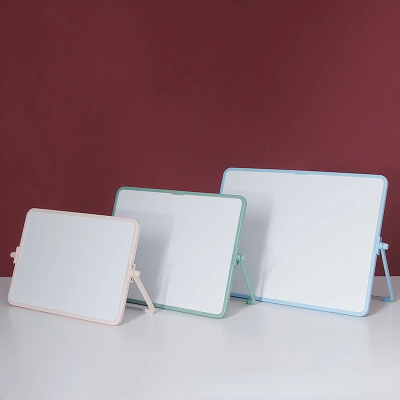 Quadro branco magnético de dupla face tamanho a4, andaime de mesa, apagável, grafite infantil, 30.5x21.5cm