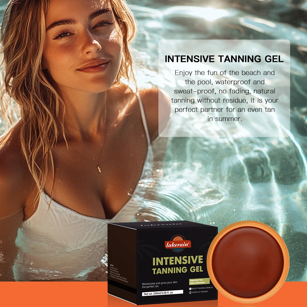 Lakerain Intensive Tanning Gel Body Cream Bronze Tanning Lotion Carroten Effective Sun Aid Take In Sunlight Moisturizing Cream view 3