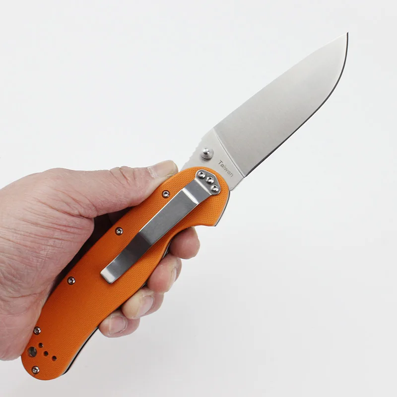Outdoor Tactical Knife 8CR13MOV Steel G10 Handle jackknife Camping Hiking EDC Pocket Knife Multipurpose Tool