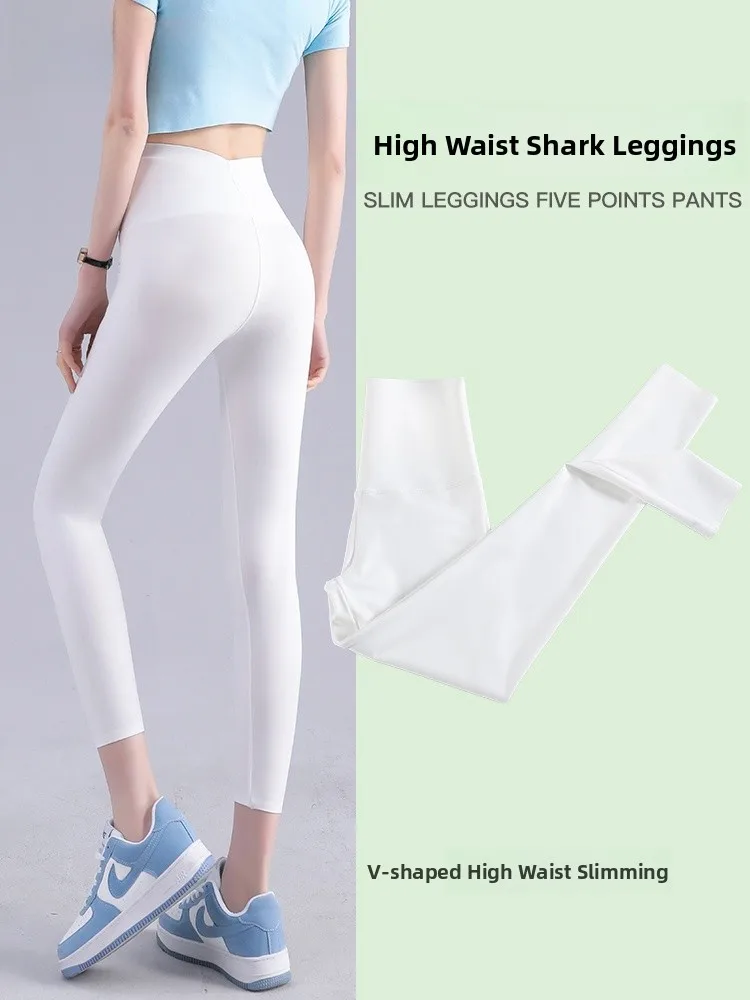 Modal Hoge Taille Arkskin Yoga Broek Dames Basislaag Broek Lente Herfst Hoge Taille Butt Lifting Fitn Zeven/Negen broek