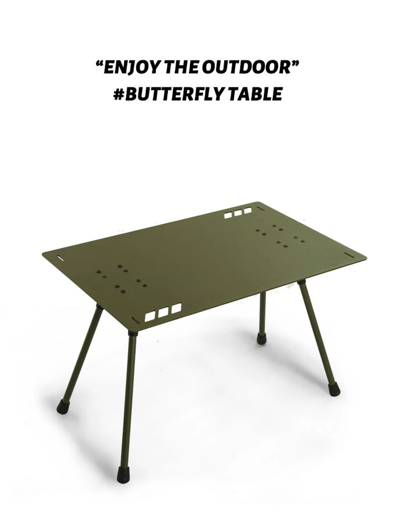 stllf Best Selling Portable Folding Aluminum Tactical Table for Outdoor Camping Hiking, Picnicking Lightweight Folding Table