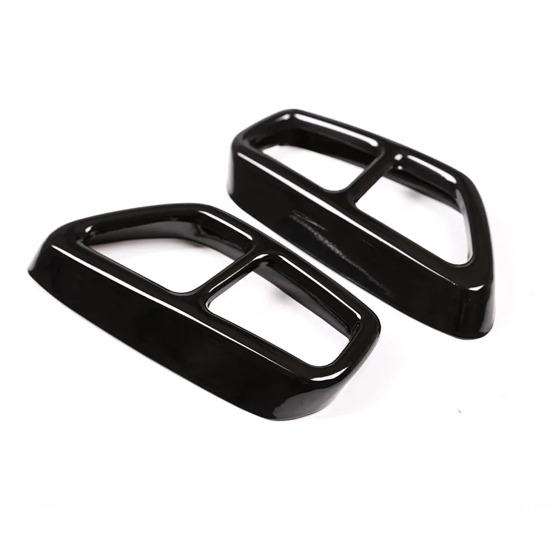 

2PCS for BMW 5 Series G30 G31 2017-18 Car Rear Dual Exhaust Muffler Pipe Cover Trims Stainless Steel Exterior Parts High Quality