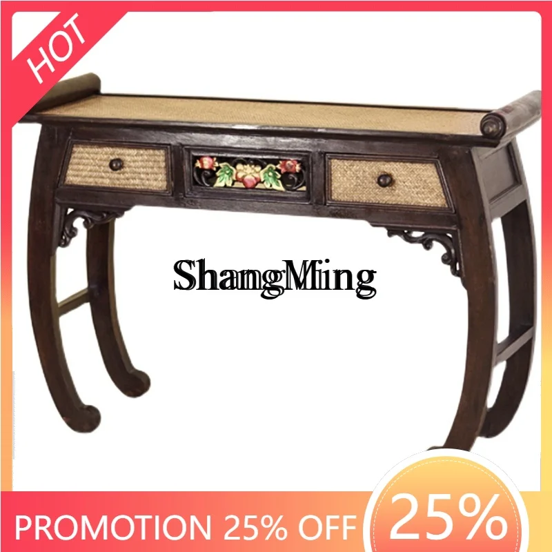 

Деревянная богослужебная платформа FG: стол для подношений, шафа-уклонница, шафа для изображения Будды Гуаньинь, стол для подношений