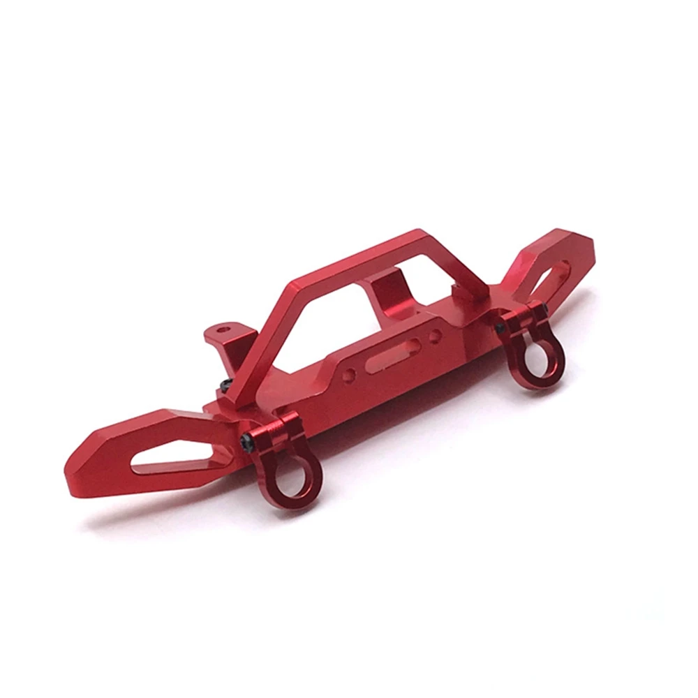 Metal Front Bumper for MN D90 MN-90 MN90 MN96 MN98 MN99S MN45 1/12 RC Crawler Car Upgrade Parts Accessories,Red