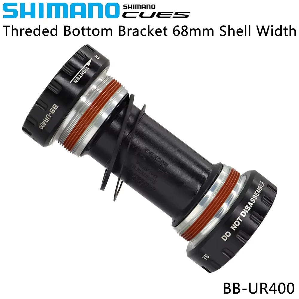 SHIMANO CUES BB-UR400 Bottom Bracket MTB Bike Threaded 68MM Shell Width Bottom for Mountain Bike Cycling Parts