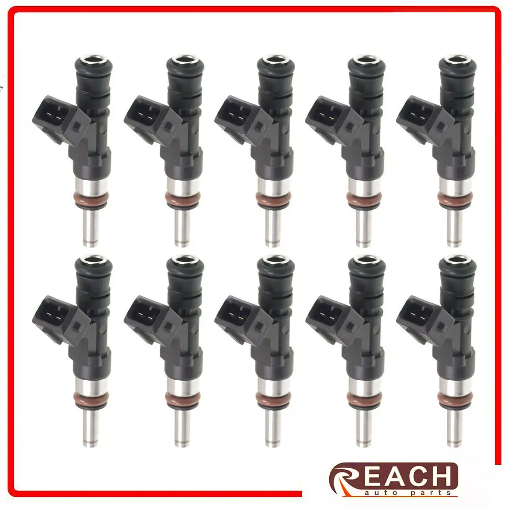 

10Pcs New Fuel Injector For BMW M5 M6 5.0L V10 2006 2007 2008 2009 2010