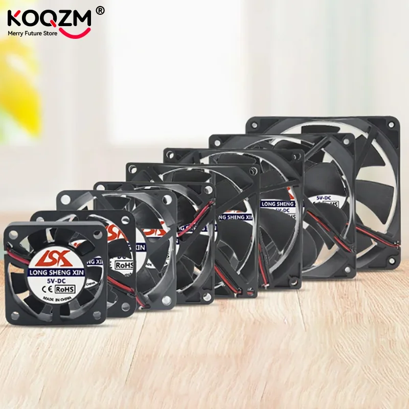 5V/12V/24V Cooling Turbo Fan Brushless 3D Printer Parts 2Pin For Extruder DC Cooler Blower Part Black Plastic Fans