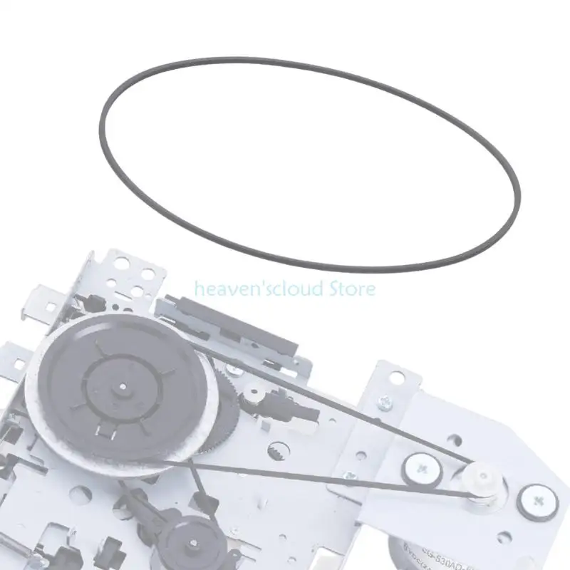 Y88B 스퀘어 고무 구동 벨트 1.2mm 턴테이블 카세트 플레이어 테이프 레코더 기계 105mm-150mm 접힌 크기 옵션