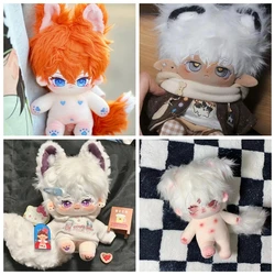 20cm Anime Plush Toys Star Dolls Kpop European Style Retro Clothes Set Cute Plush Doll Clothing Cloak Cosplay Dress Up Gifts