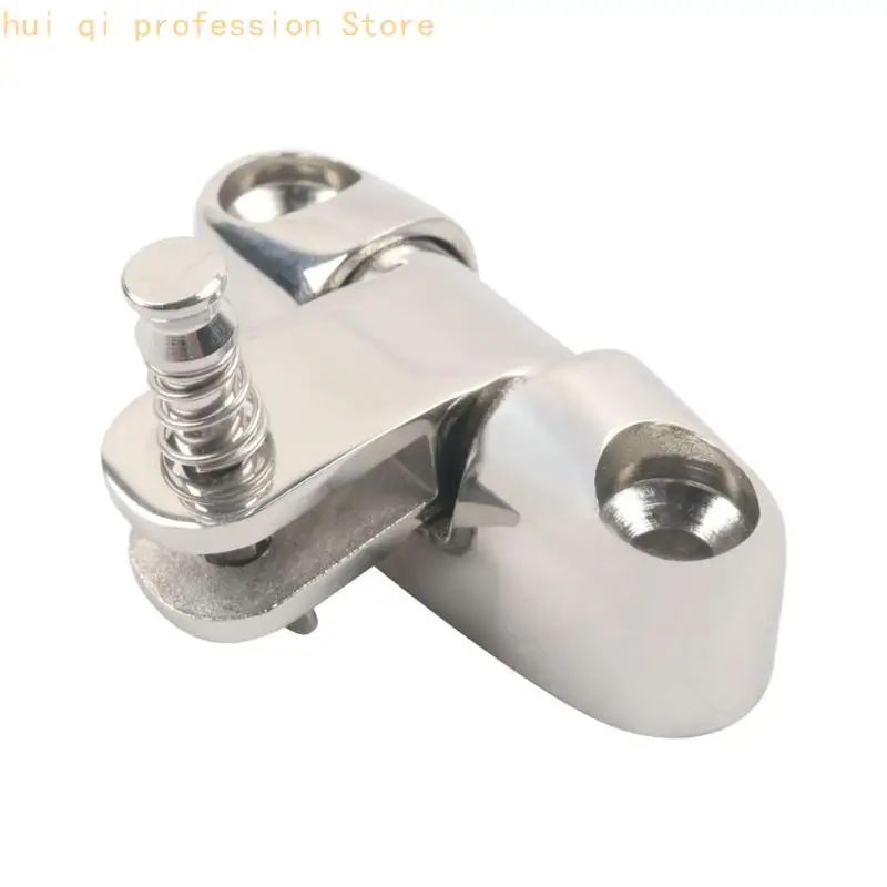 Scharnier für Bootsoberseite, Decksockel aus Edelstahl 316 mit Federstift für Bimini-Hardware-Reparaturarbeiten an Bord H8WE – Detail 5