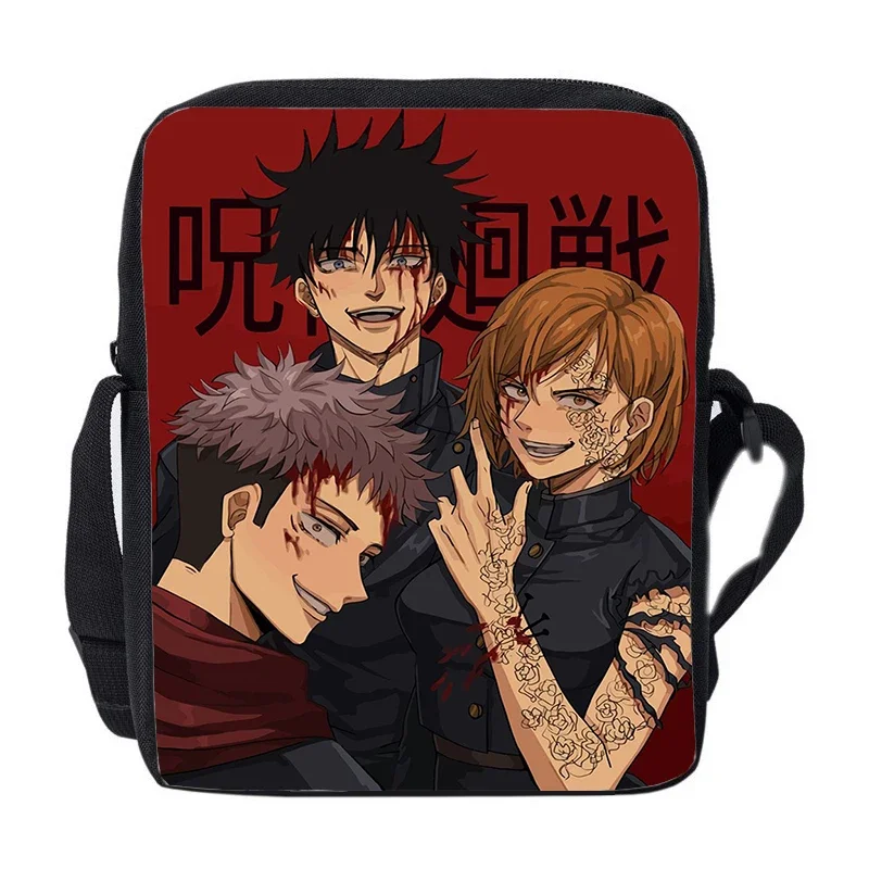 Anime giapponesi Jujutsu Borsa a tracolla Ragazzi Ragazze Borsa a tracolla Borse da donna Kaisen Gojo Satoru Yuji Itadori Borse a tracolla Regalo