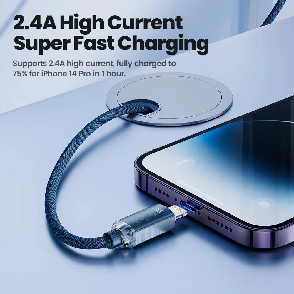 Toocki USB Cable for iPhone 14 13 12 Pro Max 2.4A Fast Charging Lightning Cable Data Wire for iPhone 8 7 6 5 Plus AirPods image 4