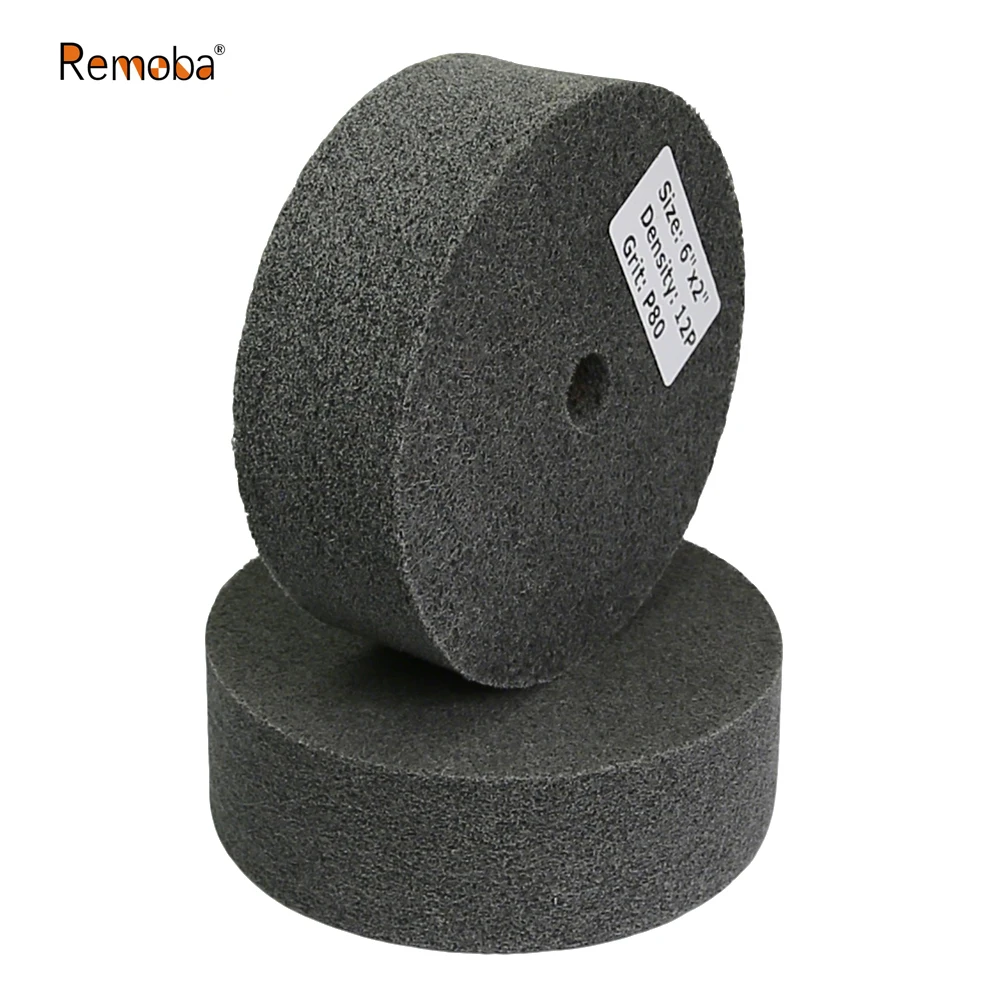 

6 Inch Nylon Polishing Wheel 150x50mm Non-Woven Abrasive Buffing Pad for Metal Stainless Steel Aluminum Surface Finishing