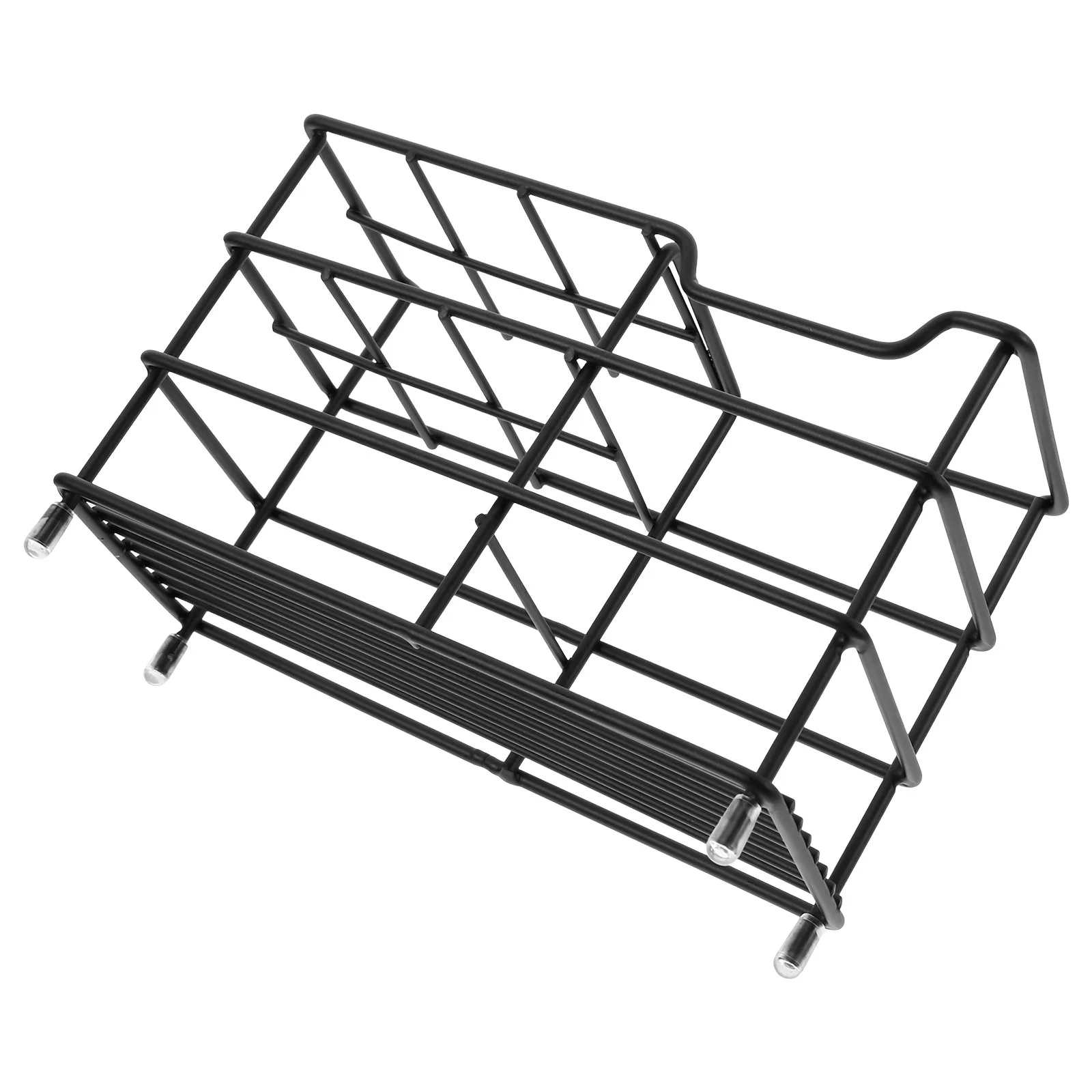 

6 Grids Stainless Steel Toothbrush Holder Multi-Functional Bathroom Organizer Stand For Toothbrush Toothpaste Electric Brushes