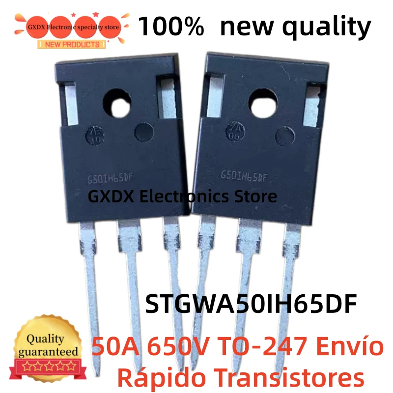 10-20-30-40-50Pcs 100% new G50IH65DF TO247 STGWA50IH65DF 50A 650V TO-247 Fast Shipping Transistors