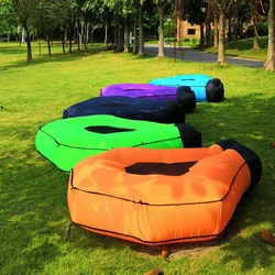 Inflatable Lounger Couch Air Sofa Waterproof Hommock Mattress Camping Sleeping Bag Picnic Beach Couch for Travelling Hiking