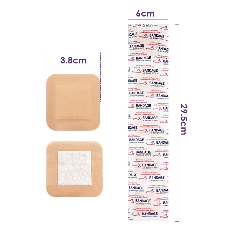 30Pcs Breathable Band-Aids Hemostatic Bandages First Aid Medical Anti-Bacteria Wound Patch Home Travel Emergency Supplies A1580