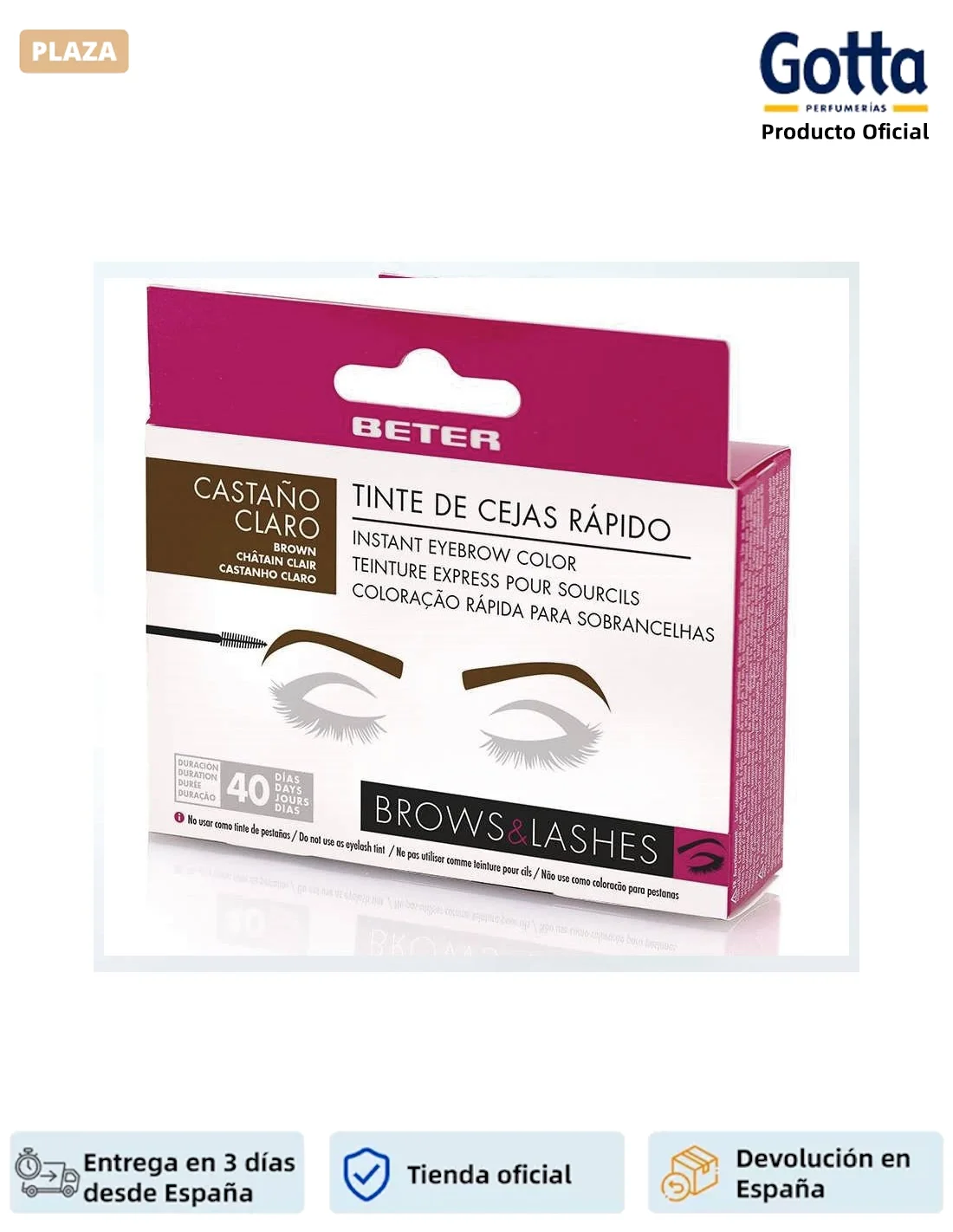 BETER-quick eyebrow dye. Chestnut-beauty and health, cosmetic, eyes, eyebrow enhancer-quick eyebrow dye. Dark Auburn