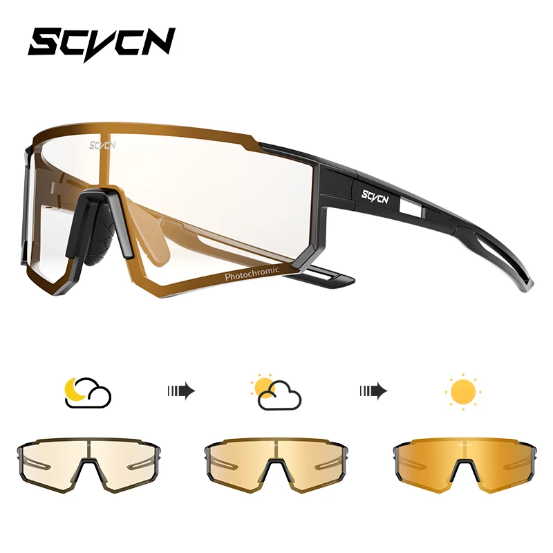 SCVCN Sports Sunglasses Black 4