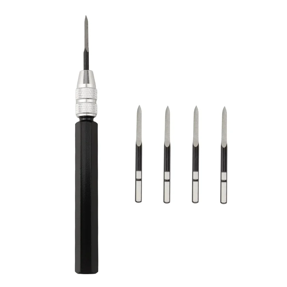

Professional Deburring Tool Adjustable Handle SC1300 with 5pcs BD5010 Blades for Aluminum Alloy and Metal Surfaces