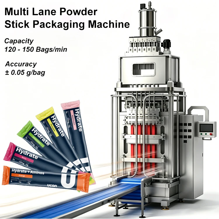 Automatic 5g 10g Energy Drink Powder Packing Machine for Hydration Powder Stick Electrolyte Powder Stick Sachet Packing Machine