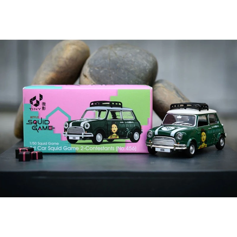 لعبة الحبار الصغيرة ميني كوبر 1:50 مجموعة نماذج السيارة المصنوعة من خليط معدني #4