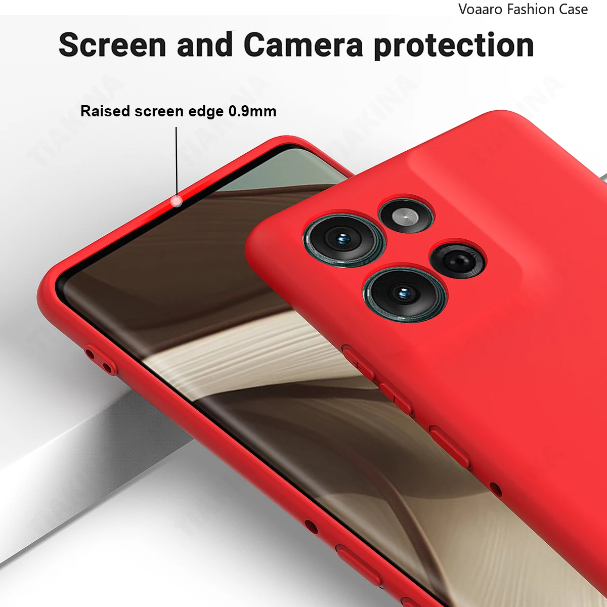 حافظة حماية كاملة لهاتف موتورولا موتو جي بلاي 5G 2026 لهاتف موتو جي 5G 2026 حافظة غطاء سيليكون سائل ناعم مع حزام #5