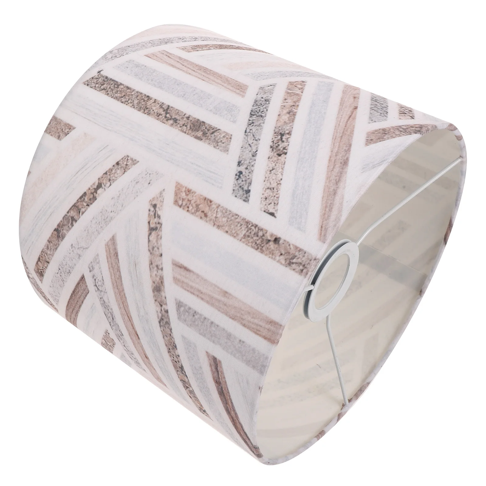 

Geometric Pattern Lampshade 25cmx20cm Cloth Shade for Table Desk Bedside Lamp Decorative Light Cover Replacement