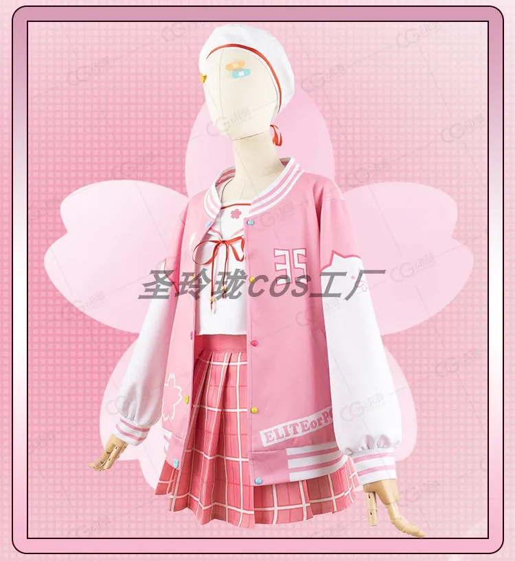 

COSMART Virtual Idol Sakura Miko Jack Skirt Cosplay Costume Cos Game Anime Party Uniform Hallowen Play Role Clothes Clothing