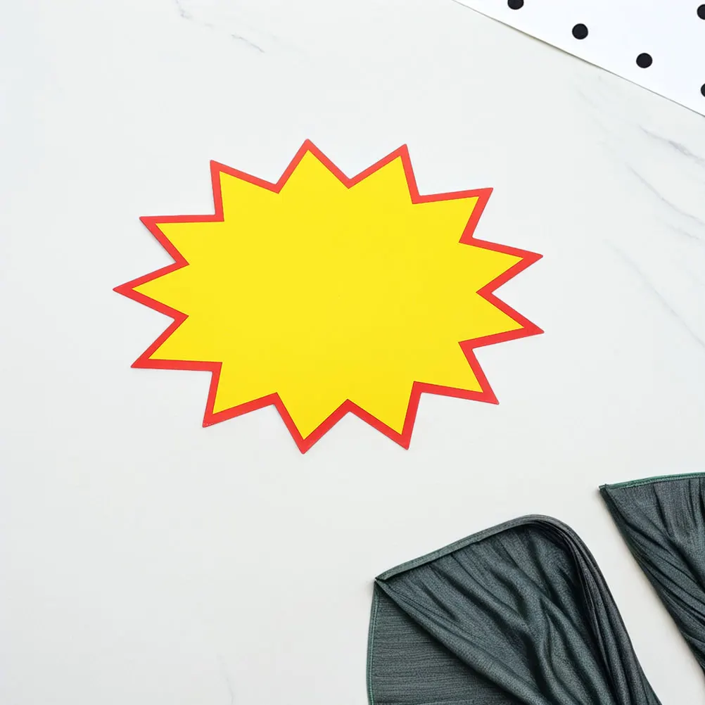 200 قطعة ملصقات انفجار السوبر ماركت فارغة ستار بيع علامات لمتجر بيع بالتجزئة عرض الأسعار لوازم التسويق انفجار ورقة علامات #6