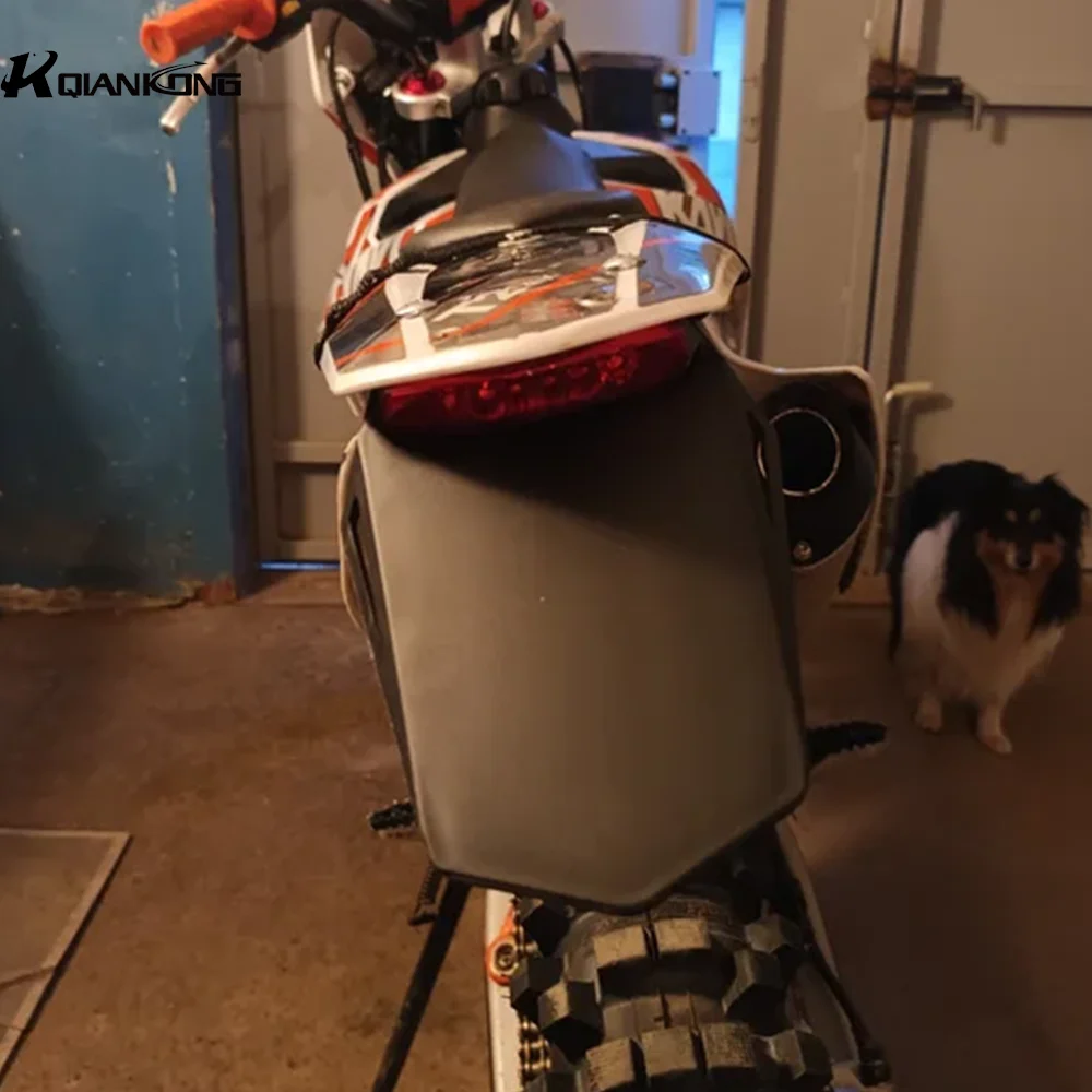 

FOR Universal 12V LED Taillight Brake Lamp With Rear Fender License Plate Bracket Holder Motorcycle for Enduro Off-Road Bike