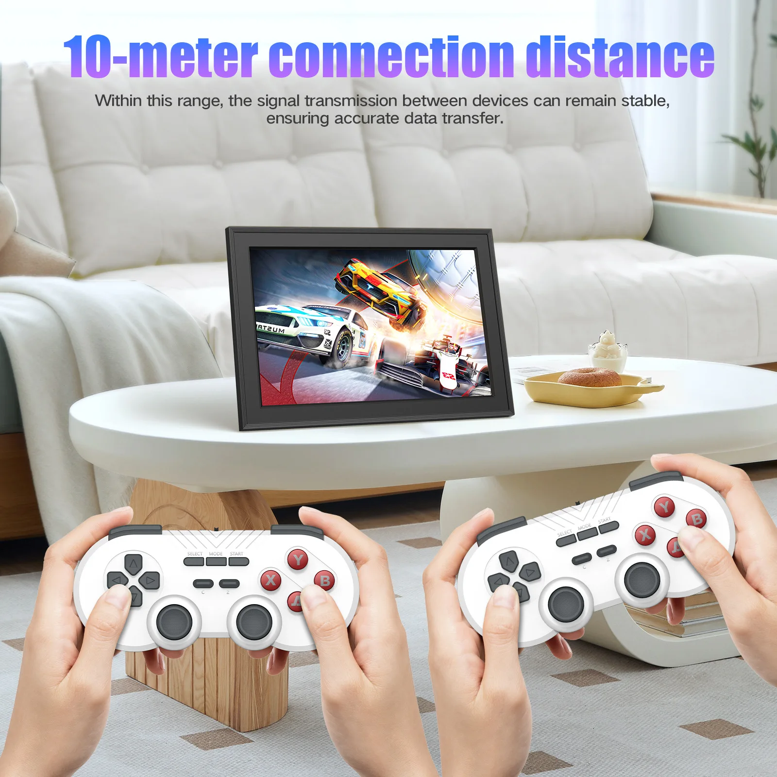 

2025hot sale New cross-border home game console album photo frame game wireless handle supports wifi double battle high definiti