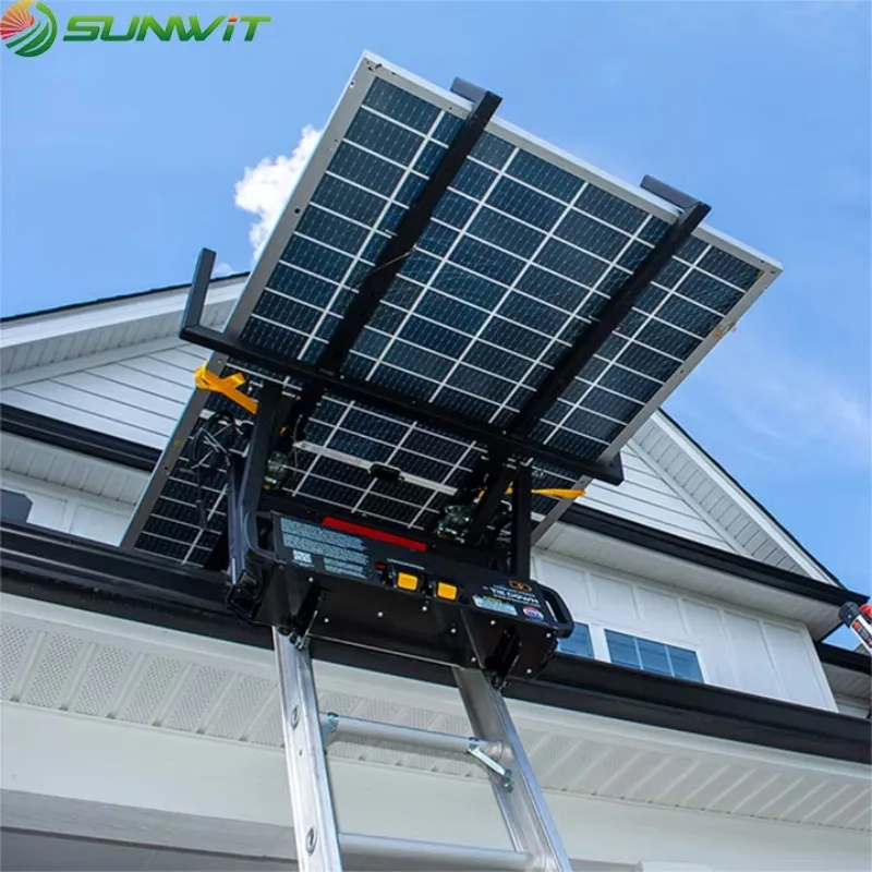 

[Best-Selling] Vertical Lift For Photovoltaic Panels Equipment Lifting Goods On Top Of Buildings 10M Hoist Portable Indoor Elect