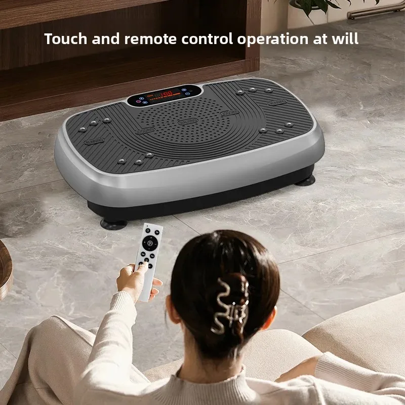 Fat Shaking Vibration Plate, Rhythmic Vibration Home Weight Loss Tool, Lazy Full-Body Workout Fitness Equipment，Body Building