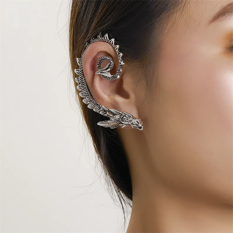 Wu-Piercing en forma de dragón para mujer, accesorios de moda, estilo gótico, Punk, novedad de 2022