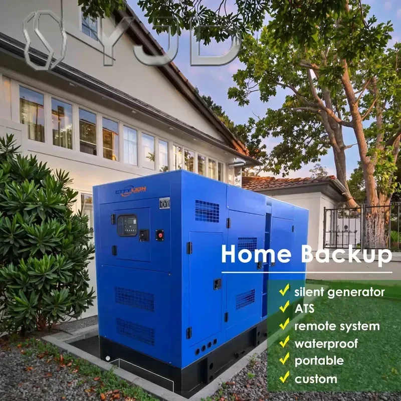 400 - 800KW Silent Generator 3 Phase Open Frame with Remote Start 60Hz Frequency 230V/480V Rated Voltage ATS Options