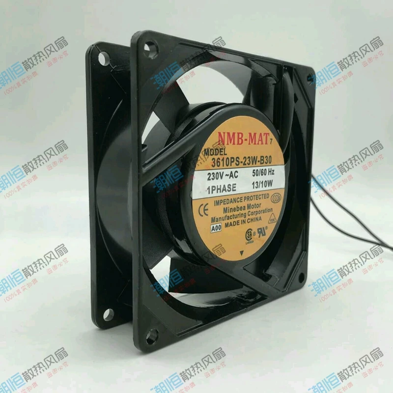 NMB 3610PS-23W-B30 A00 AC 230V 13/10W 92x92x25mm 2-Wire Server Cooling Fan