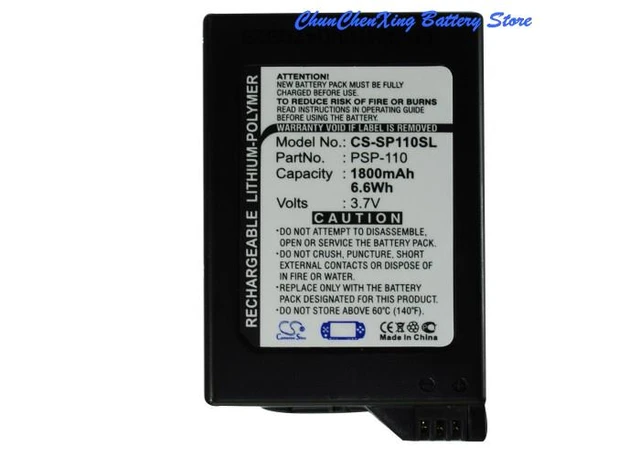 Cameron Sino 1800mAh Batterie PSP-110 für Sony PSP-1000,PSP-1000G1 