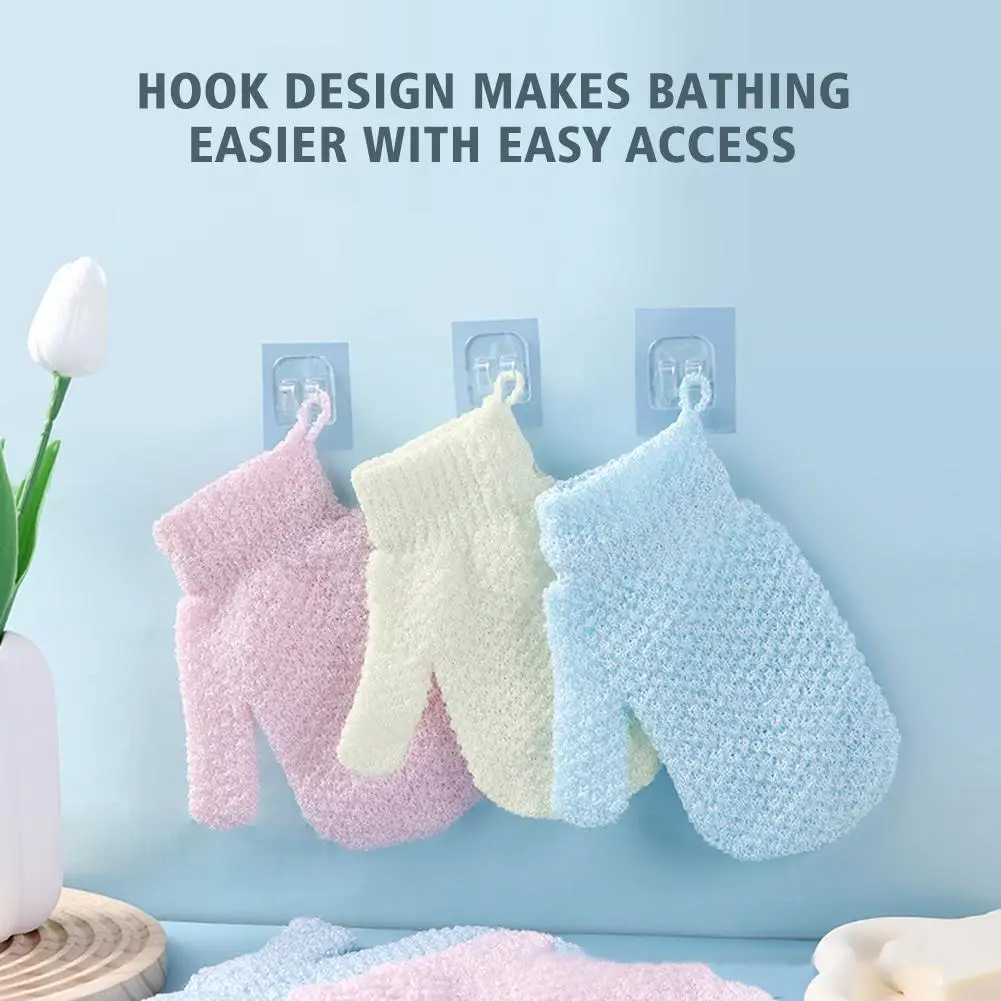 1pc bagno per Peeling guanti esfolianti guanto doccia Scrub guanti massaggio per Scrub corpo spugna lavaggio pelle idratante SPA Y7B7