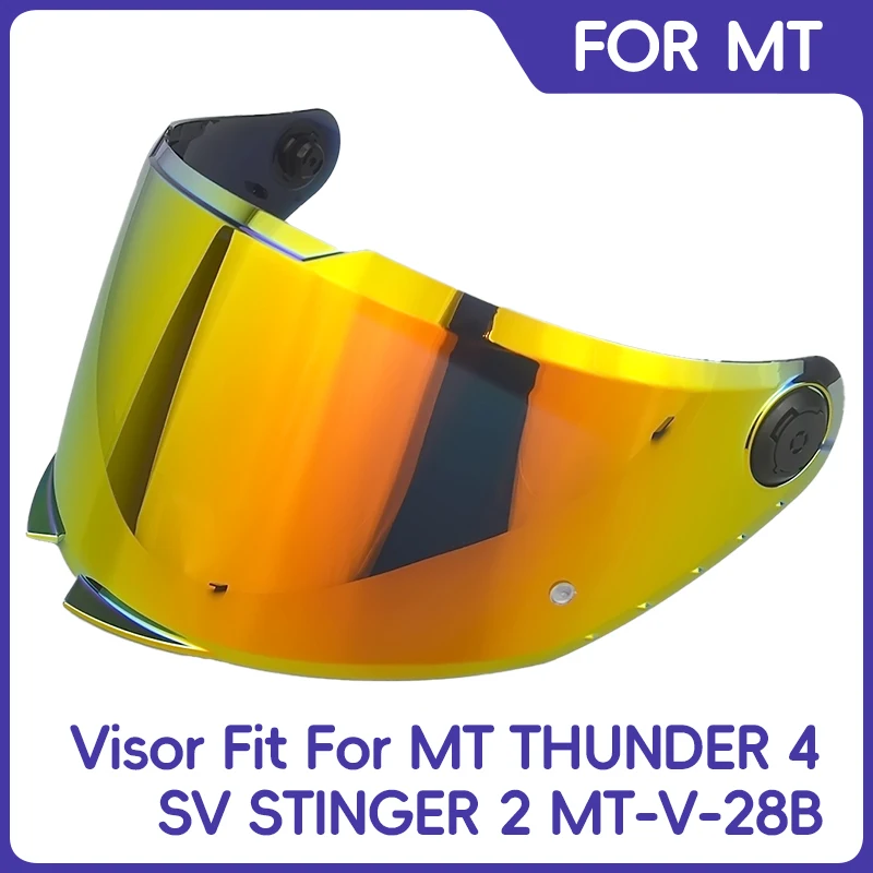 Face Shield Fit For Original MT THUNDER 4 SV STINGER 2 MT-V-28B V28B Replacement helmet shield Glasses Goggles Screen