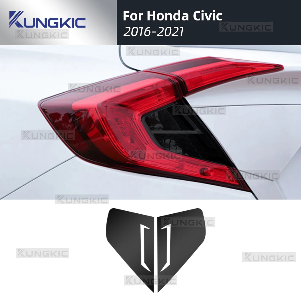 For Honda Civic 2016 2017 2018 2019 2020 2021 TPU Paint Protection Film Turn Signal Lights Day Tail Light Film Sticker Color view 3